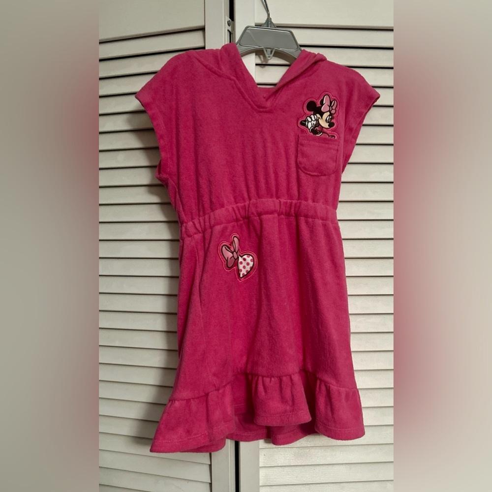 Pink Minnie Mouse Kids swimsuit cover